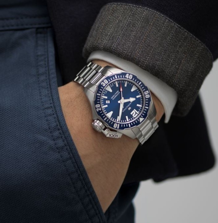 Bild von Hamilton Khaki Navy Frogman Auto