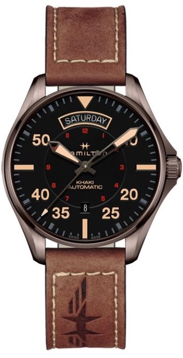 Bild von Hamilton Khaki Aviation Pilot Day Date