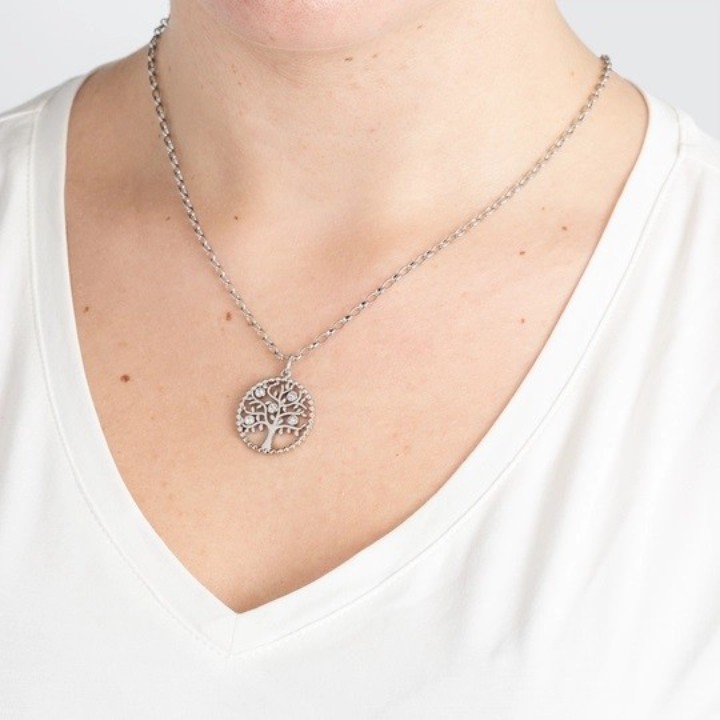 Bild von Damen Halskette Lotus Style Rainbow