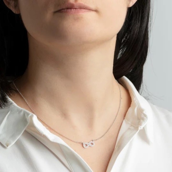 Bild von Damen Halskette Lotus Silver Mystic