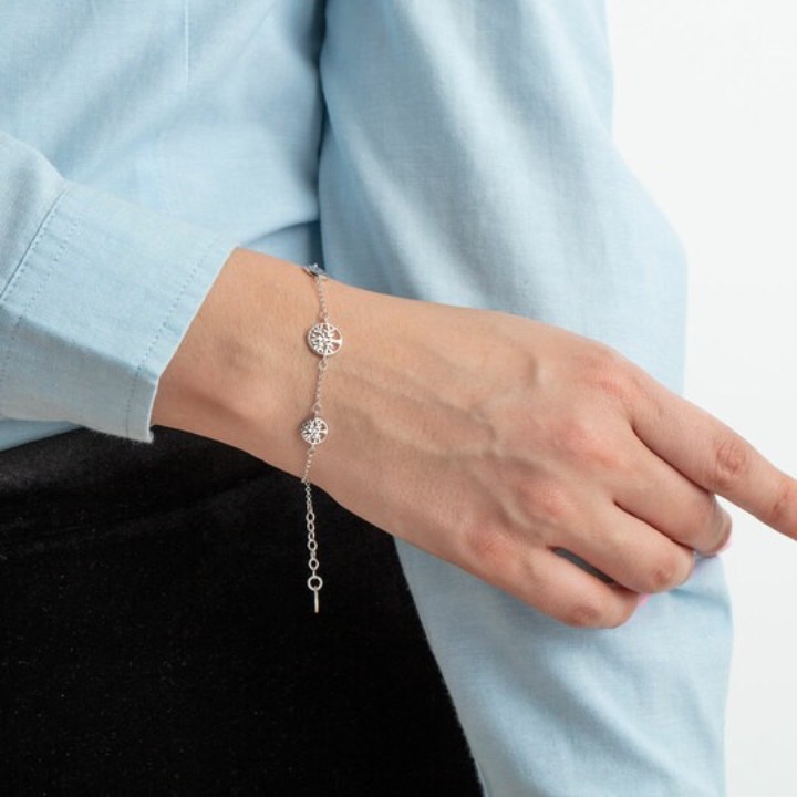 Bild von Damen Armband Lotus Silver Tree of Life