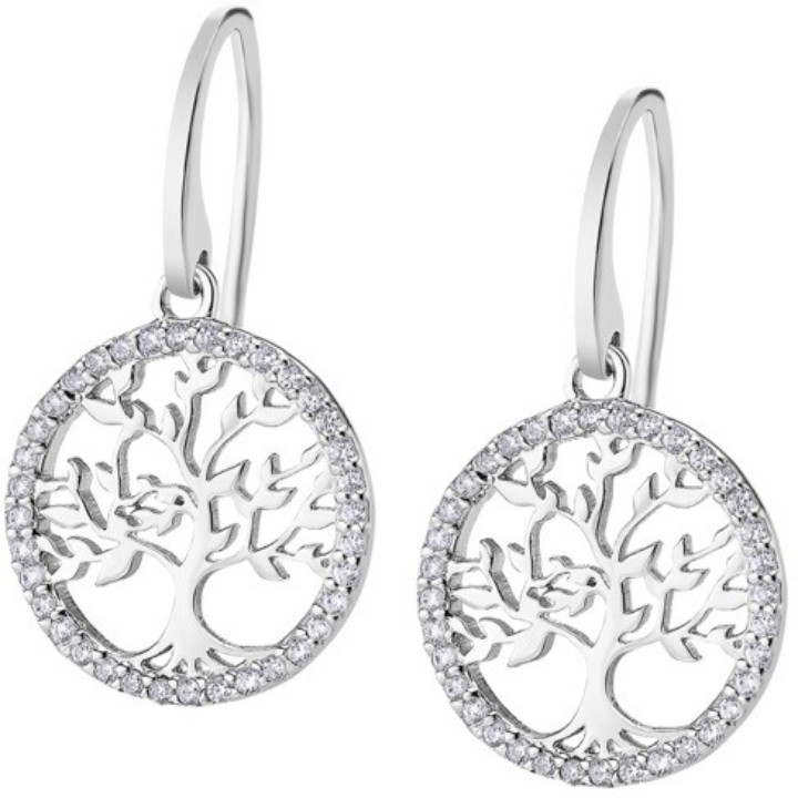 Bild von Ohrringe Lotus Silver Tree of Life