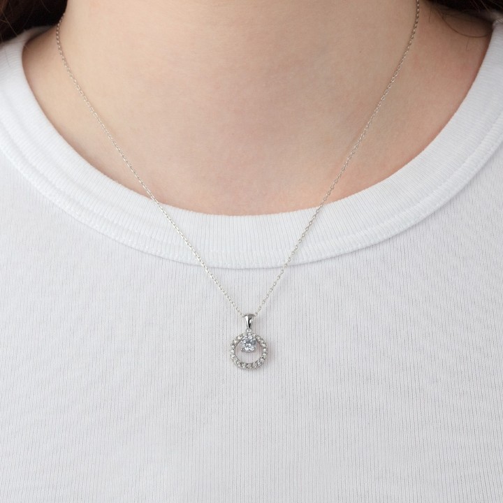 Bild von Damenhalskette Lotus Silver Pure Essential