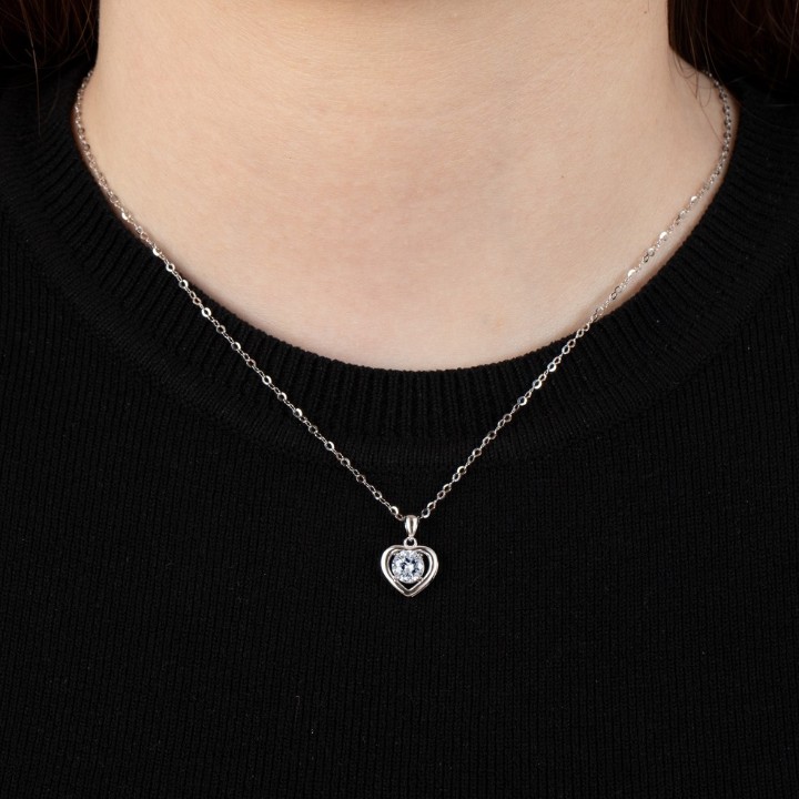 Bild von Damenhalskette Lotus Silver Pure Essential
