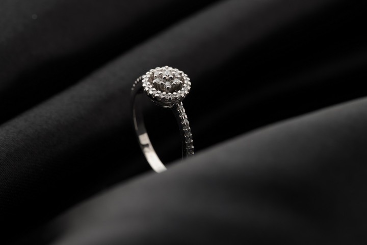 Bild von Ring LOEE aus Weißgold mit Diamanten