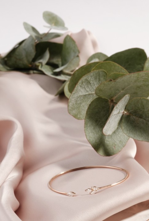 Bild von Armband LOEE Gaia aus Roségold mit Diamanten