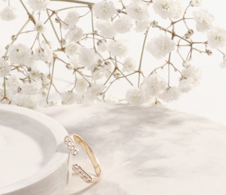 Bild von Ring LOEE AVA aus Gelbgold mit Diamanten
