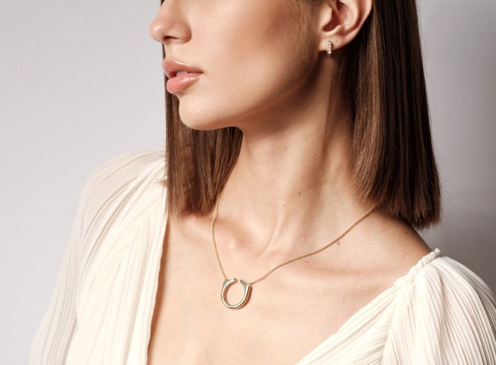 Bild von Halskette LOEE AVA aus Gelbgold mit Diamanten