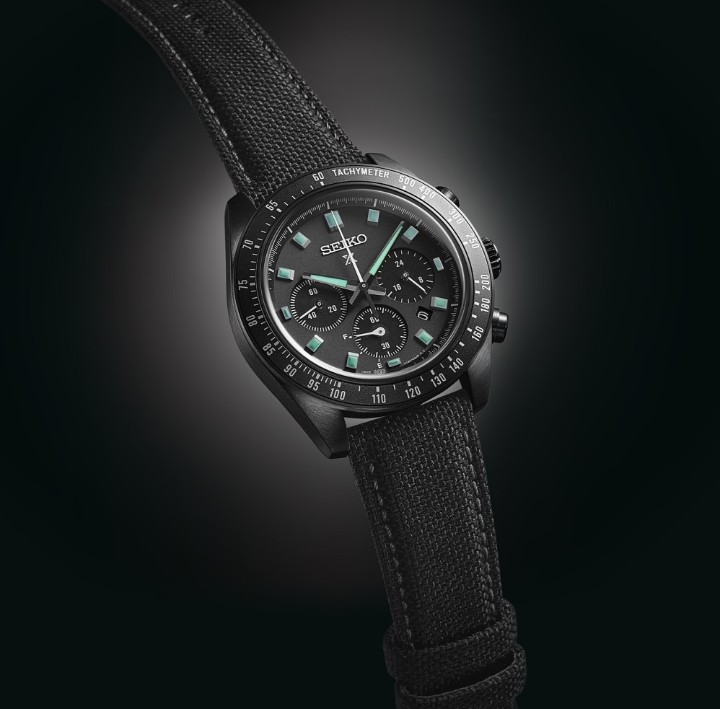 Bild von Seiko Prospex Speedtimer Solar Chronograph The Black Series ‘Night Vision’