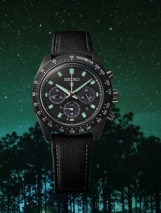 Bild von Seiko Prospex Speedtimer Solar Chronograph The Black Series ‘Night Vision’