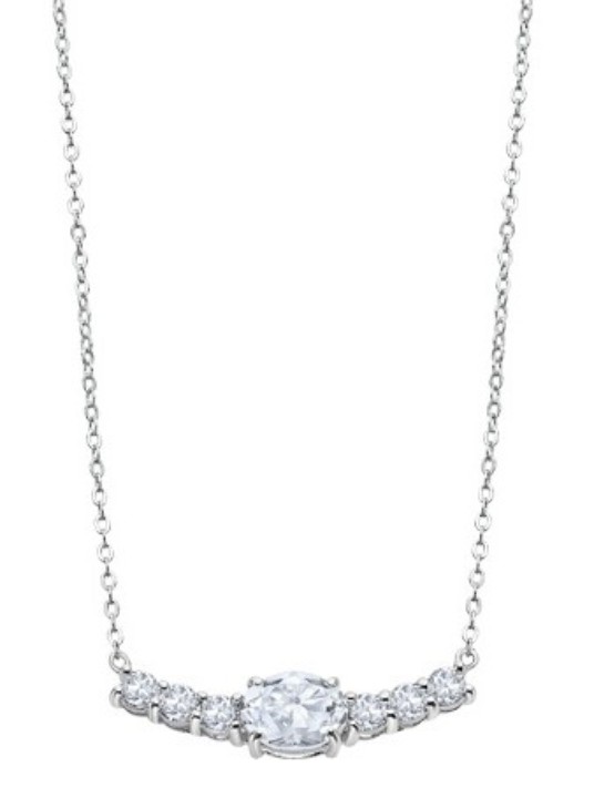 Bild von Damenhalskette Lotus Silver Swarovski