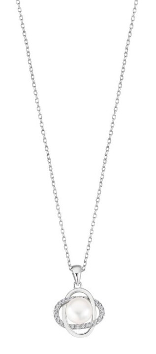 Bild von Damenhalskette Lotus Silver Pearls