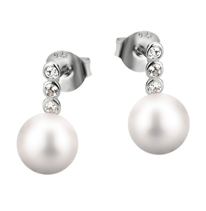 Bild von Ohrringe Lotus Silver Pearls
