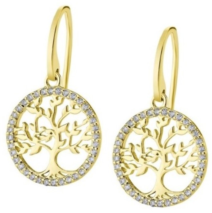 Bild von Ohrringe Lotus Silver Tree of Life