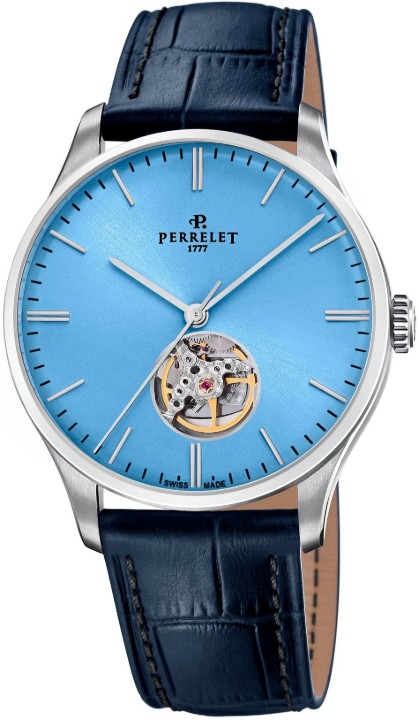 Bild von Perrelet Weekend Open Heart Ice Blue