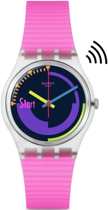 Bild von Swatch Neon Pink Podium Pay!