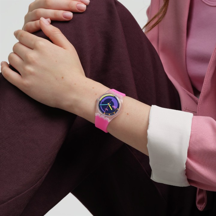 Bild von Swatch Neon Pink Podium