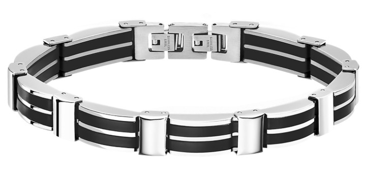 Bild von Herrenarmband Lotus Style Men In Black