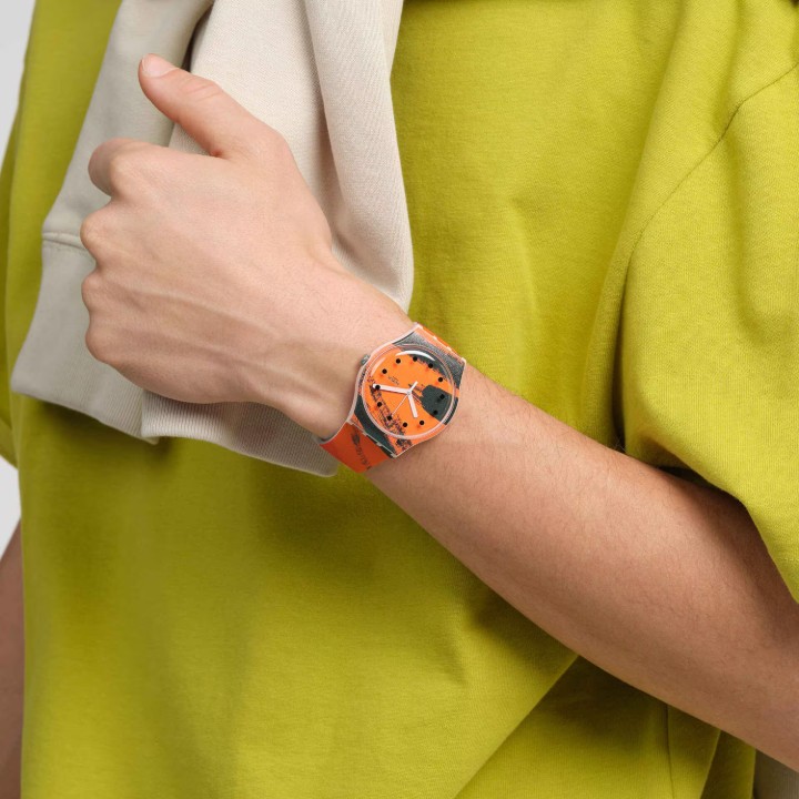 Bild von Swatch x Tate Gallery Barns-Graham's Orange and Red on Pink