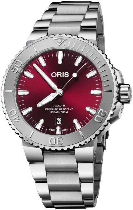 Bild von Oris Aquis Date Relief Cherry Dial