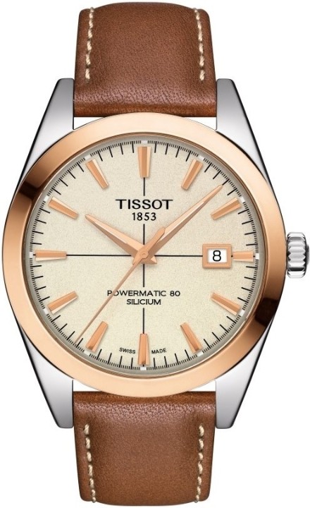 Bild von Tissot Gentleman Powermatic 80 Silicium 18k Gold Bezel
