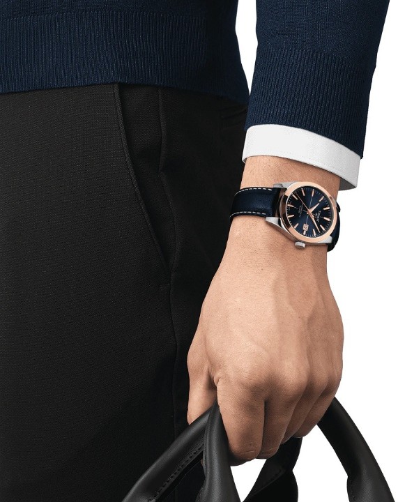 Bild von Tissot Gentleman Powermatic 80 Silicium 18k Gold Bezel