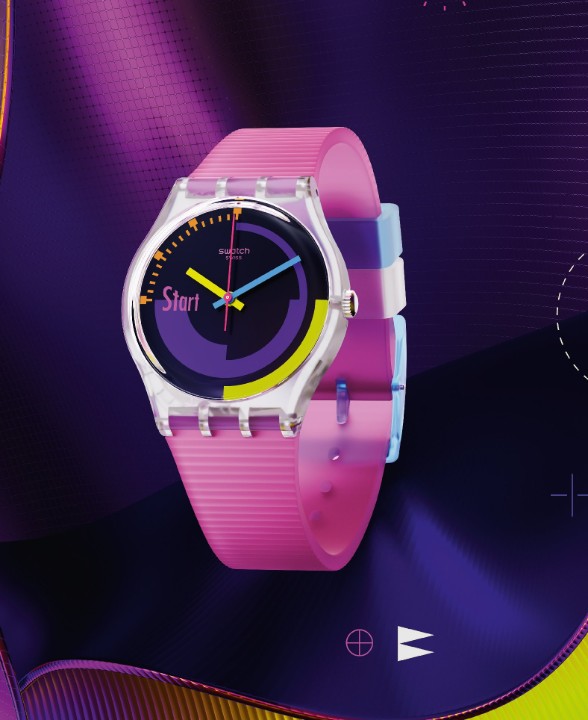 Bild von Swatch Neon Pink Podium