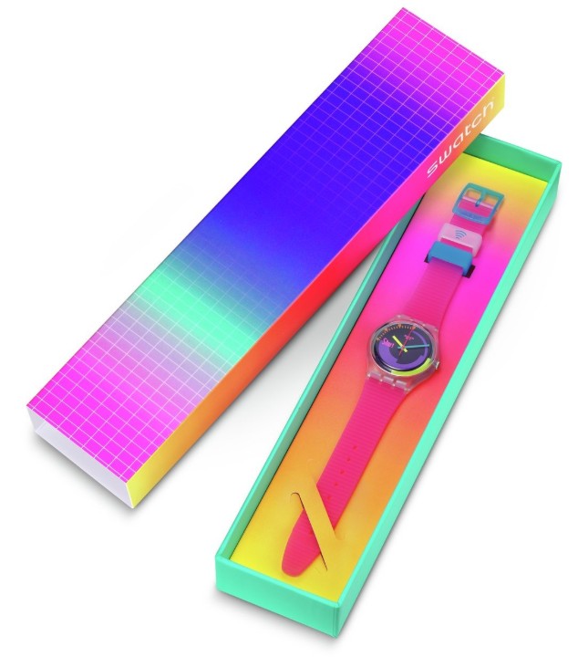 Bild von Swatch Neon Pink Podium Pay!