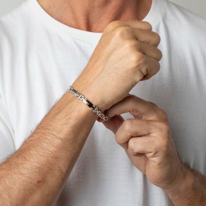 Bild von Herrenarmband Lotus Style Men In Black