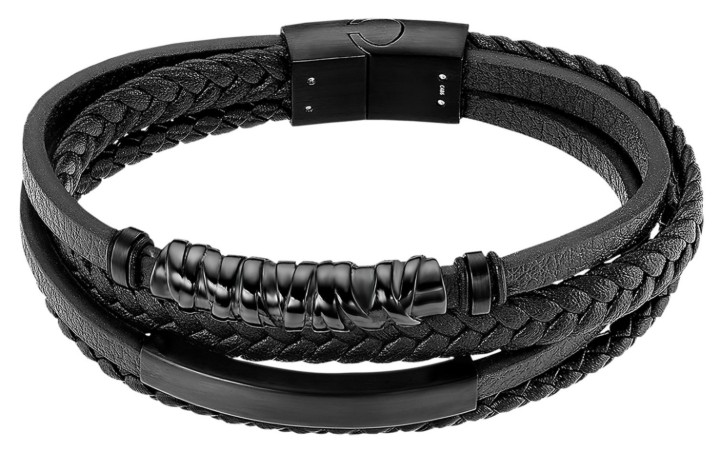 Bild von Herren Armband Lotus Style Men In Black