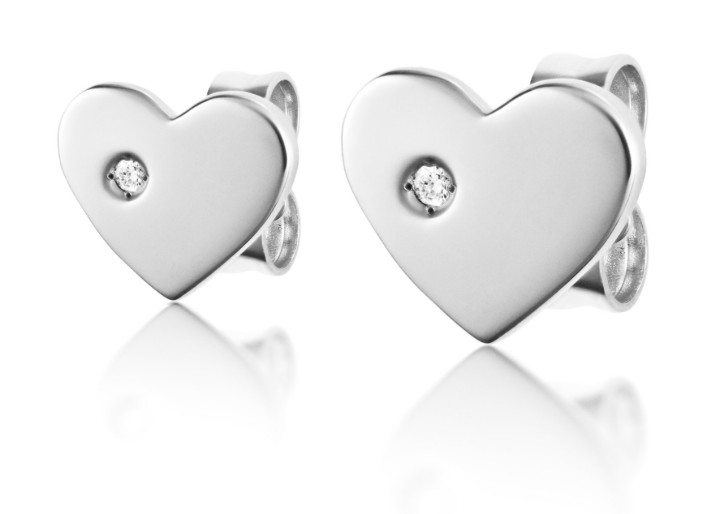 Bild von Ohrringe LOEE Essence aus Weißgold mit Diamanten