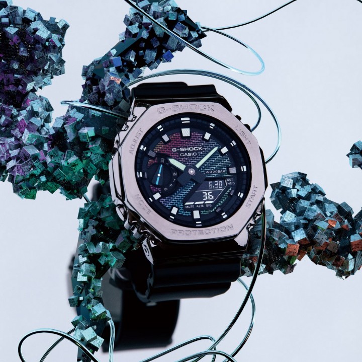 Bild von Casio G-Shock G-Steel Rainbow Brick Wall Series