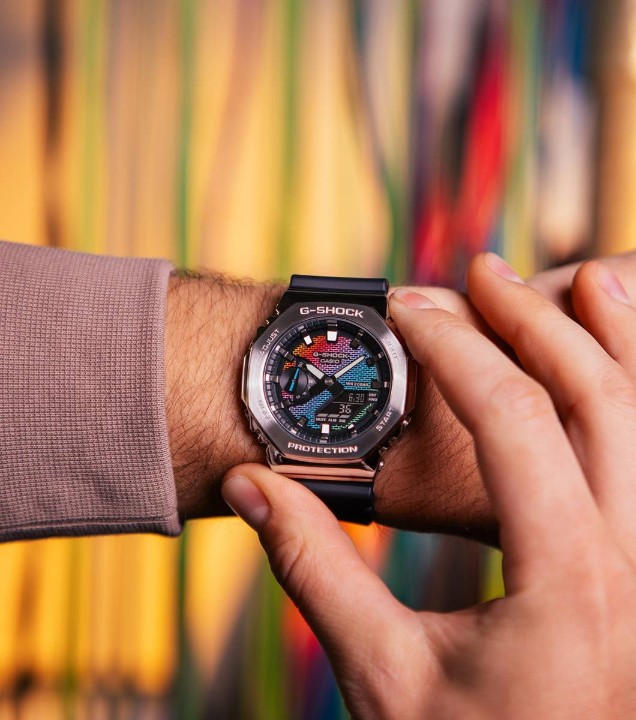 Bild von Casio G-Shock G-Steel Rainbow Brick Wall Series