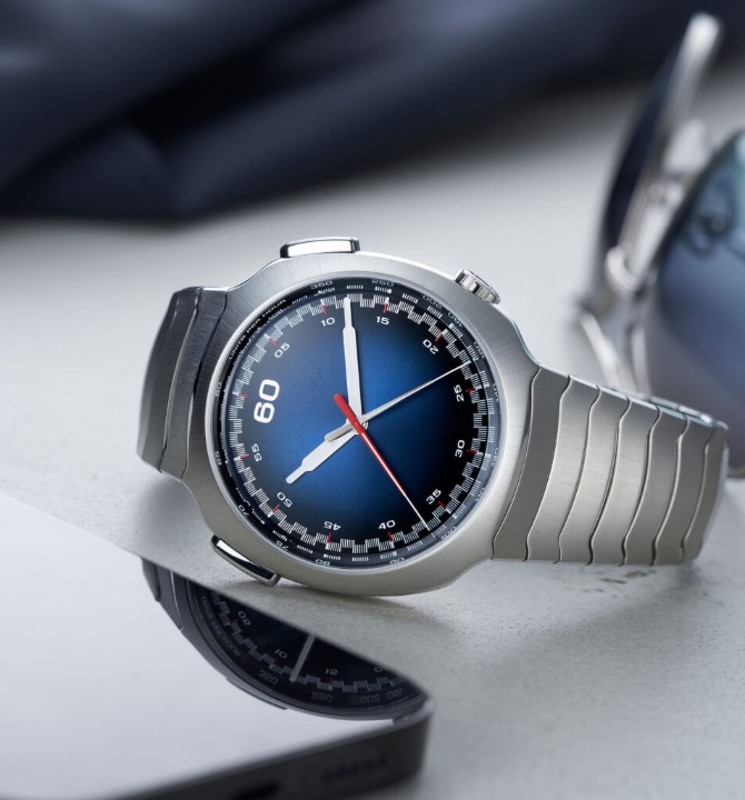 Bild von H. Moser & Cie Streamliner Flyback Chronograph Funky Blue