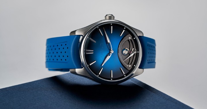 Bild von H. Moser & Cie Pioneer Retrograde Seconds Midnight Blue