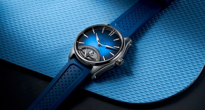 Bild von H. Moser & Cie Pioneer Retrograde Seconds Midnight Blue