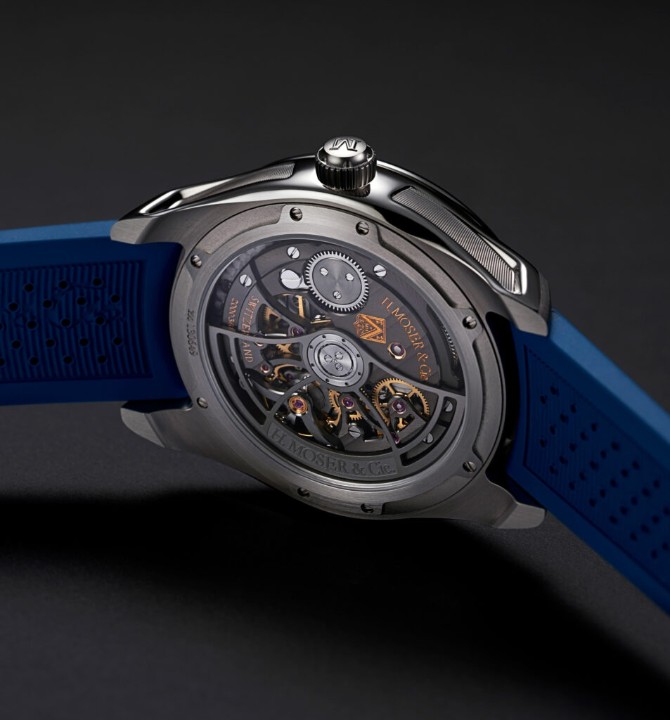 Bild von H. Moser & Cie Pioneer Retrograde Seconds Midnight Blue