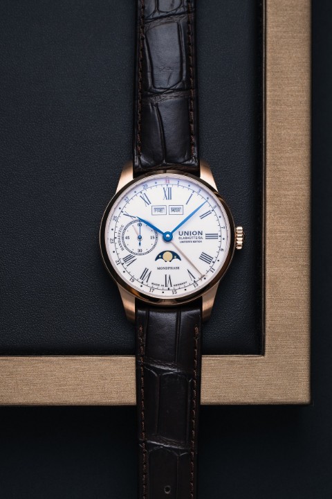 Bild von Union Glashütte 1893 Johannes Dürrstein Moon Phase Limited Edition