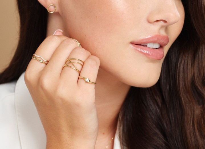 Bild von Verlobungsring LOEE Essence aus Gelbgold mit Diamant