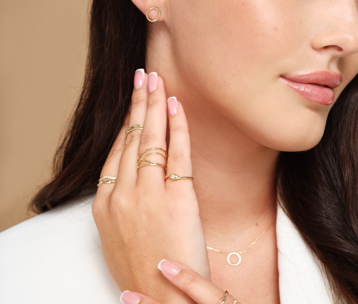 Bild von Verlobungsring LOEE Essence aus Gelbgold mit Diamant