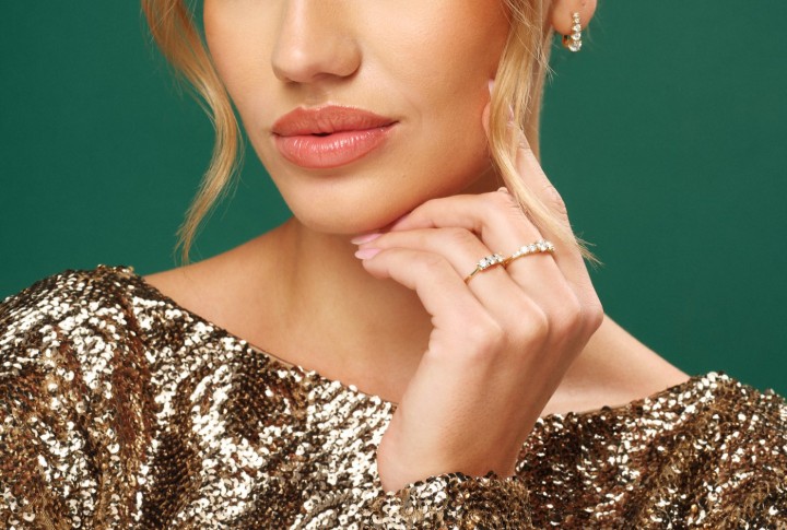 Bild von Ring LOEE Glare aus Gelbgold mit Diamanten