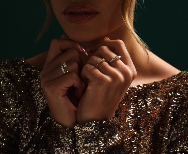 Bild von Ring LOEE Glare aus Gelbgold mit Diamanten