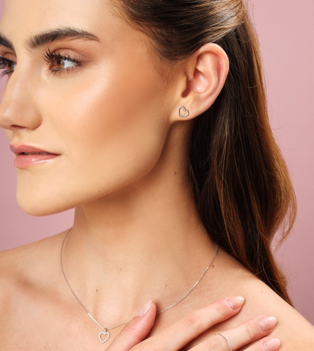 Bild von Ohrringe LOEE Essence aus Weißgold