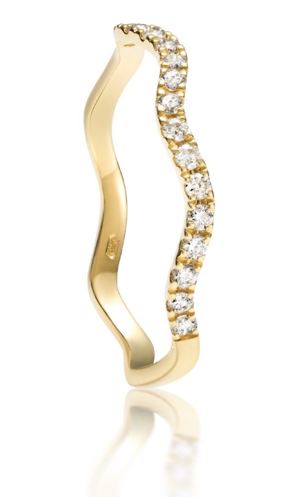 Bild von Ring LOEE Essence aus Gelbgold mit Diamanten