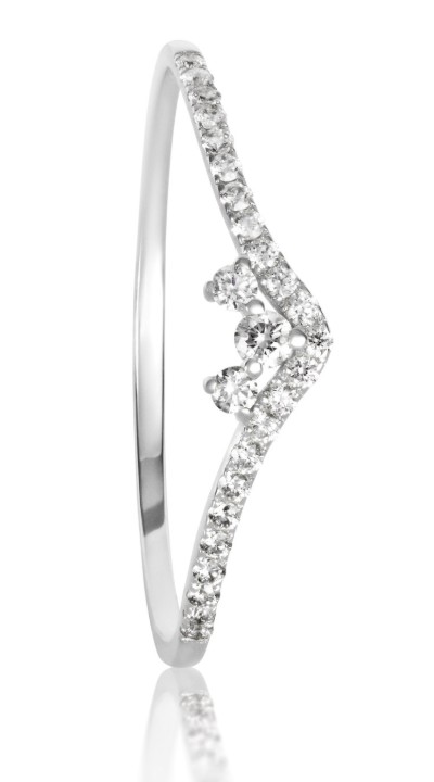 Bild von Ring LOEE Essence aus Weißgold mit Diamanten