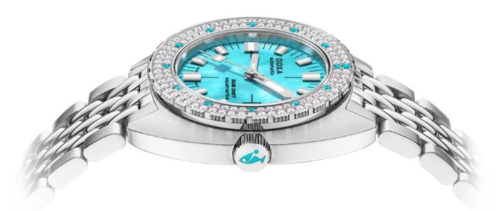 Bild von Doxa SUB 200T Diamonds Aquamarine