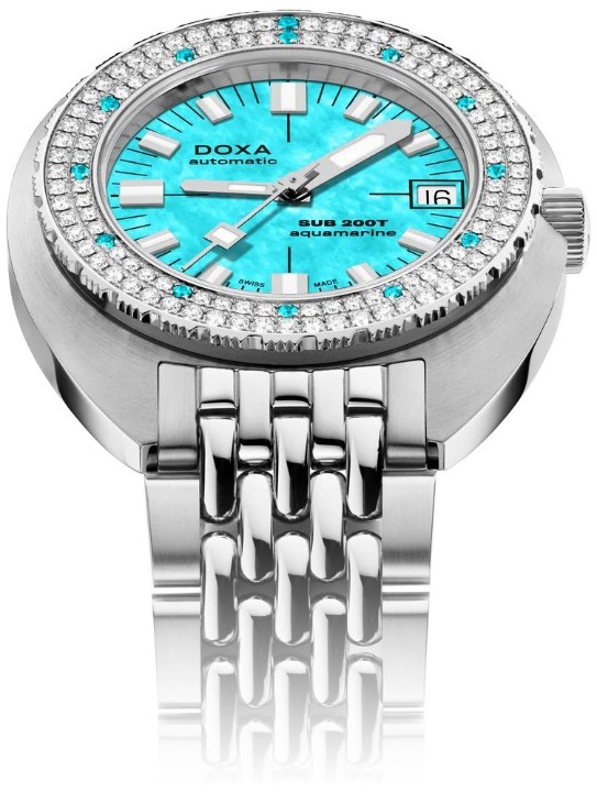 Bild von Doxa SUB 200T Diamonds Aquamarine