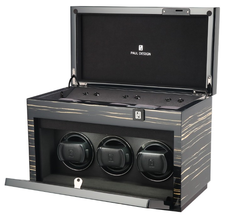 Bild von Uhrenbeweger Paul Design Gentlemen 3+5 Black Shadow