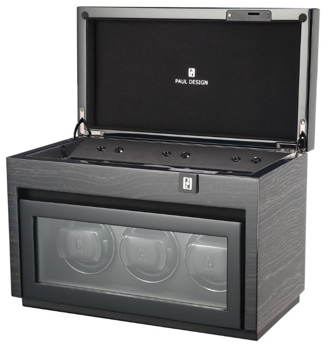 Bild von Uhrenbeweger Paul Design Gentlemen 3+5 Black Apricot