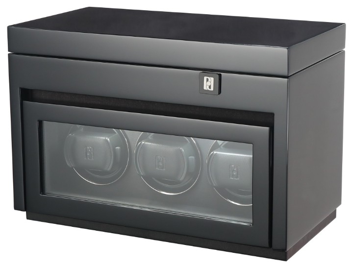 Bild von Uhrenbeweger Paul Design Gentlemen 3+5 Black Highgloss